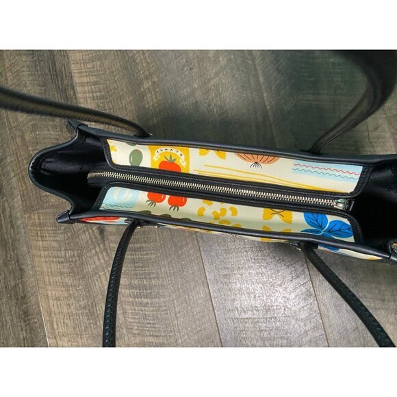 Kate Spade Pasta Mangia Italy Italian Tote Bag Rare Hard to Find - Picture 8 of 10